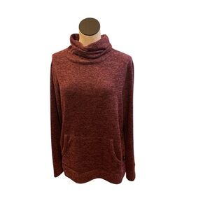 Express Burgundy‎ Cowl Neck Sweater size Large
